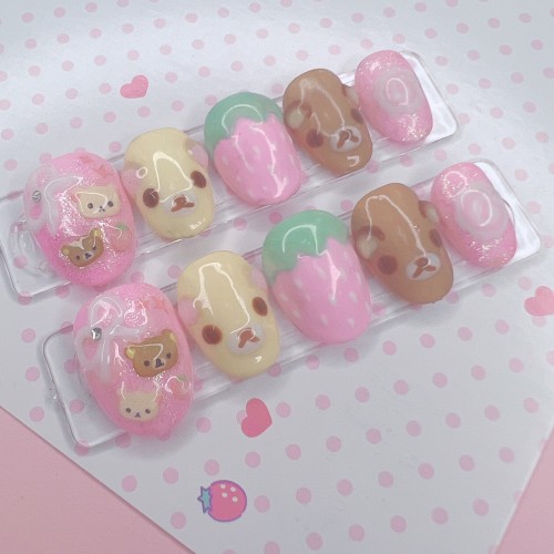 Rilakkuma Press On Nail Set